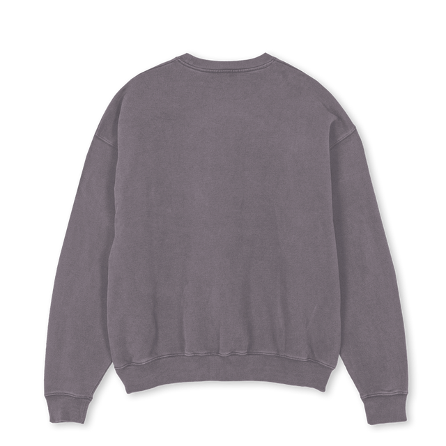 AVOIDDEADLINE Pigment Grey Oversized Crewneck Sweater.
