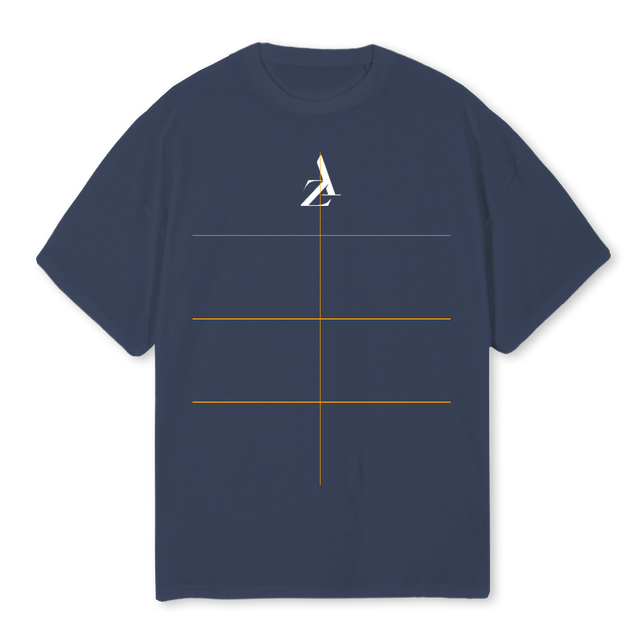 LAFAMBLUE Navy Blue Oversized Tee.