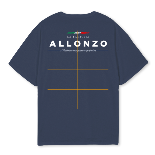 LAFAMBLUE Navy Blue Oversized Tee.