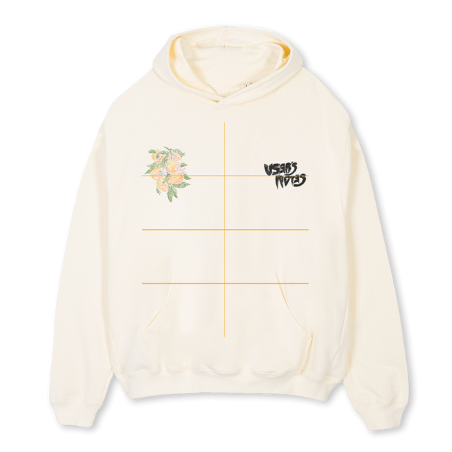 DELMARHOODIECREAM Cream Oversized Hoodie.