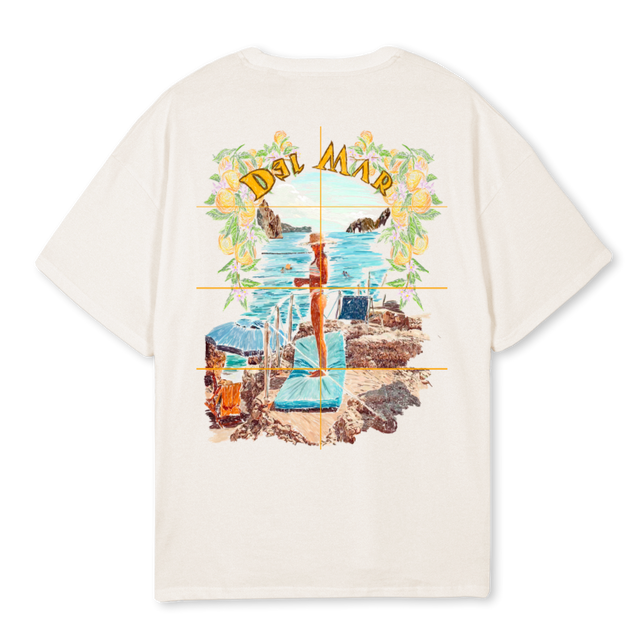DELMARVINTAGEWHITE Vintage White Oversized Tee.
