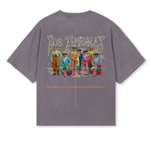 TIMBALESBOXYTEEGREY Pigment Grey Oversized Boxy Tee.