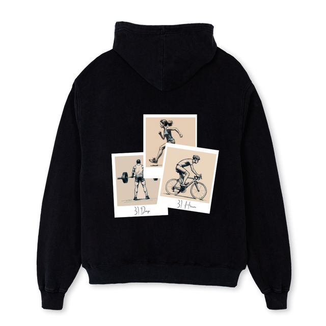 OCTCOLLABTWO Black Oversized Hoodie.