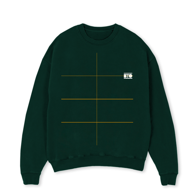 EG Wild Green Oversized Crewneck Sweater.