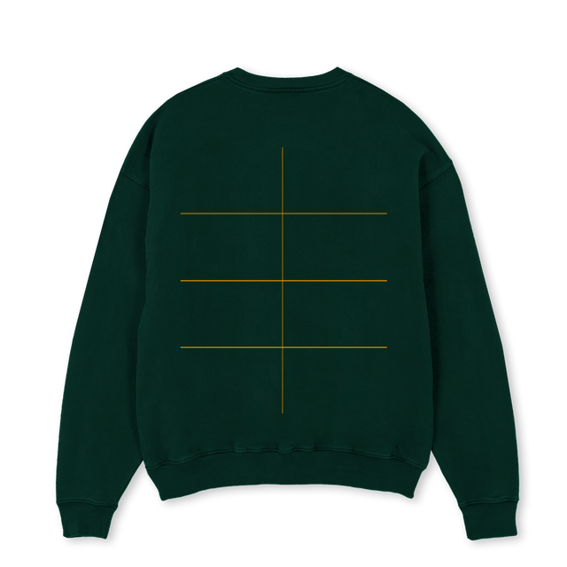 EG Wild Green Oversized Crewneck Sweater.