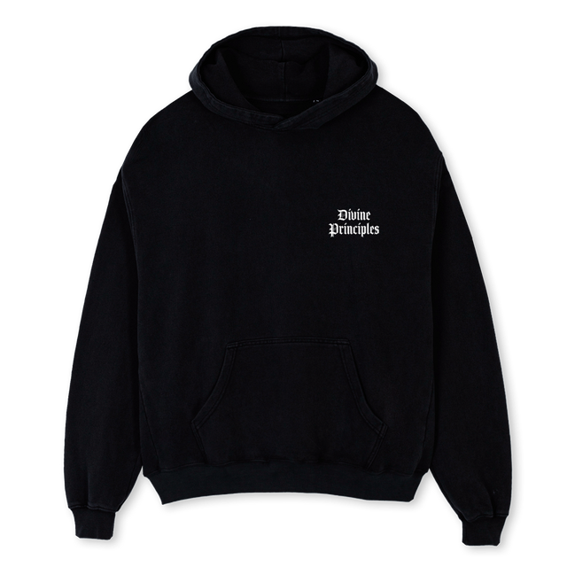 APPLEBLVK Black Oversized Hoodie.