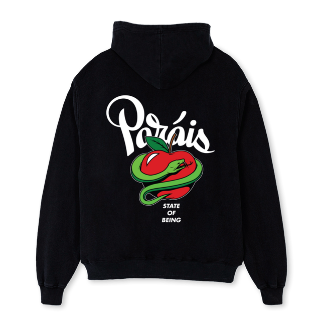 APPLEBLVK Black Oversized Hoodie.