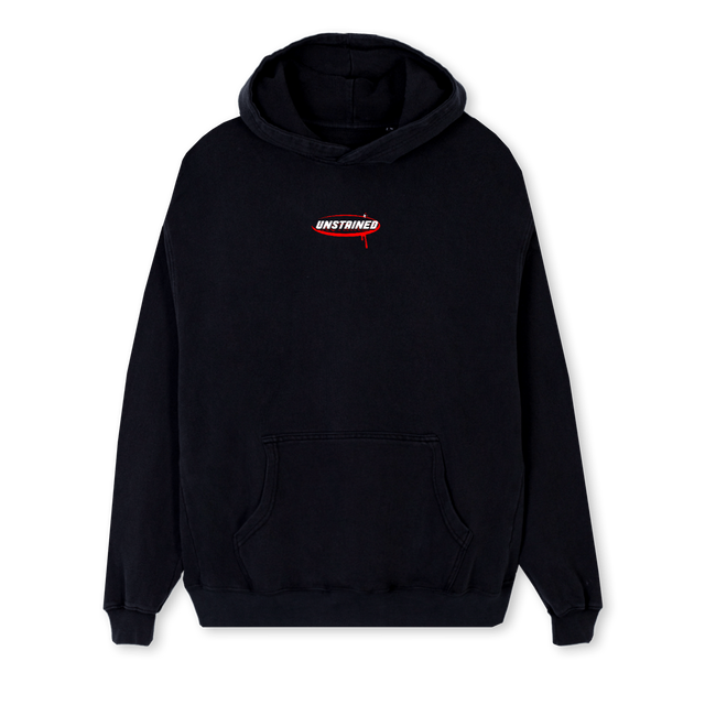 UNSTAINEDSPL Black Regular Hoodie.
