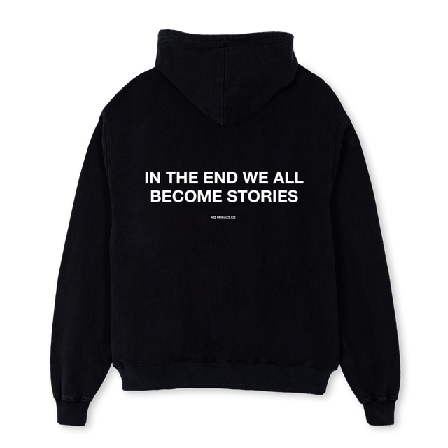 NMSTORIESHOODIE Black Oversized Hoodie.