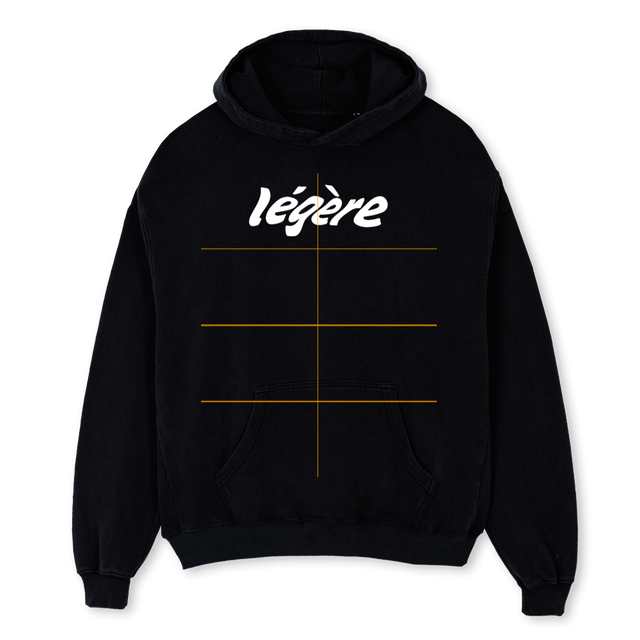 FIRSTDROP_1 Black Oversized Hoodie.