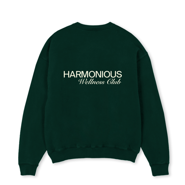 GREENWELLNESSSWEATER Wild Green Oversized Crewneck Sweater.