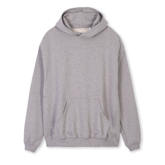 GREYREGHOODYPINK Grey Marl Regular Hoodie.