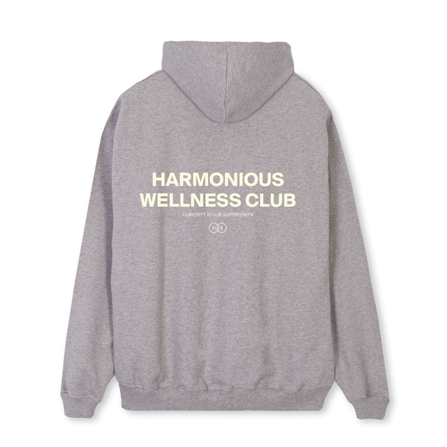 GREYREGHOODYPINK Grey Marl Regular Hoodie.