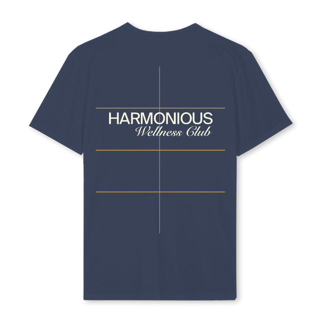 NAVYREGWLNESSCRIPT Navy Blue Regular Tee.