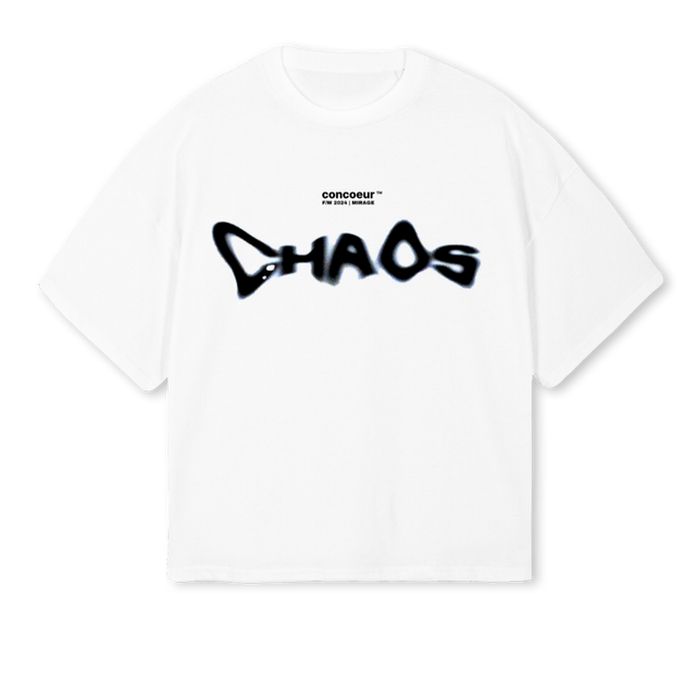 MIRAGESHIRTWHITE White Oversized Boxy Tee.