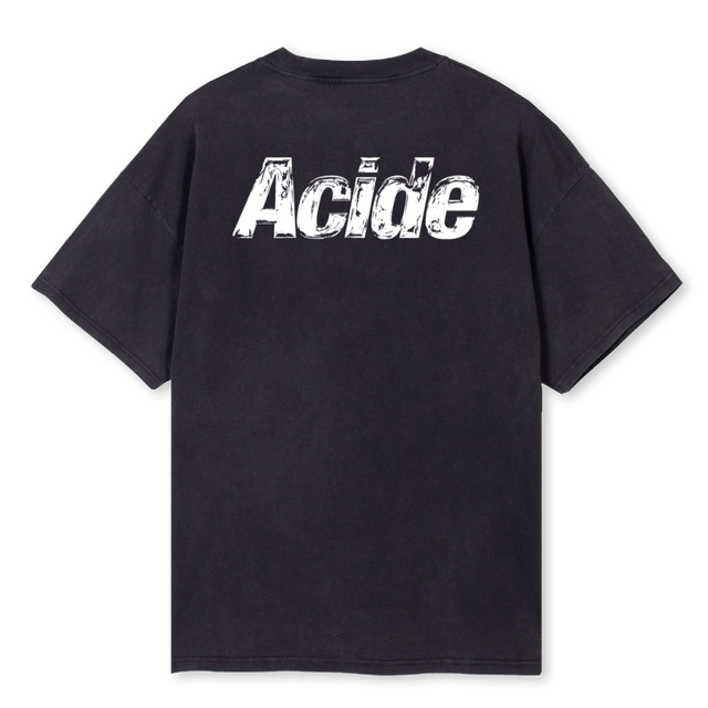 ACIDEVINTAGEBLACK Vintage Black Oversized Tee.