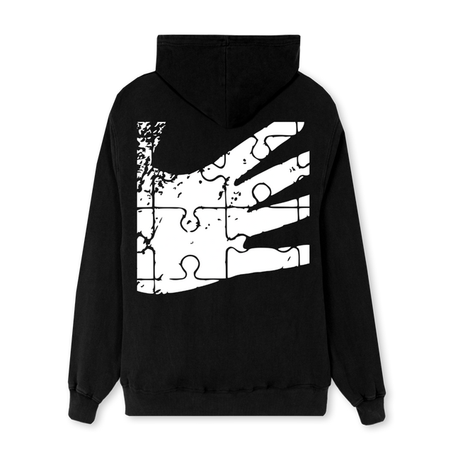 FATHERSTRETCHURHAND Black Regular Zipped Hoodie.