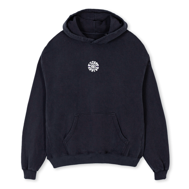 EAHOODIESEP  Vintage Black Oversized Hoodie.