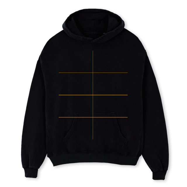SKETCHTATTOOHODDIE Black Oversized Hoodie.