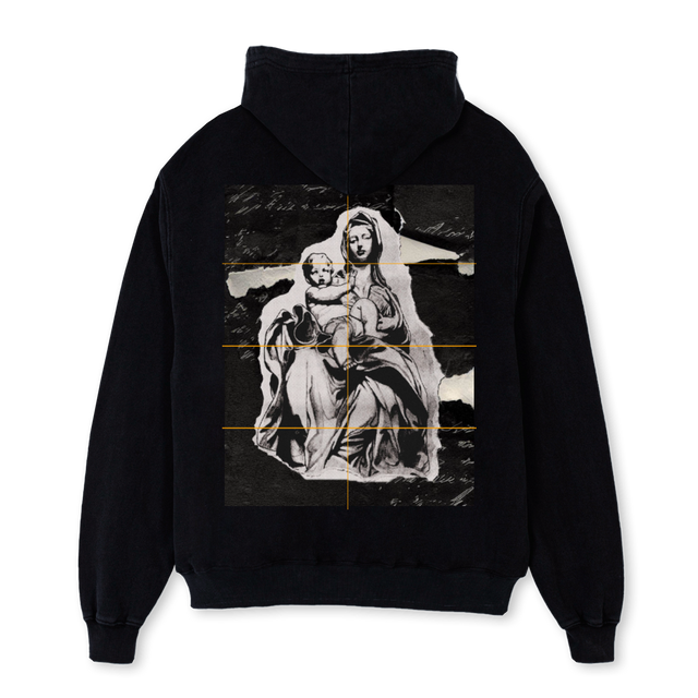 SKETCHTATTOOHODDIE Black Oversized Hoodie.