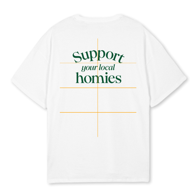SHREDBOX White Oversized Tee.