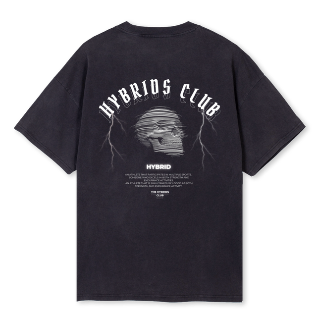 SKULLTEENEW Vintage Black Oversized Tee.
