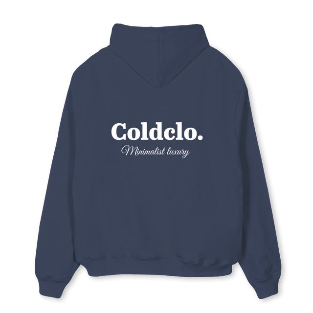 NAVYHOODIEREAL Navy Blue Oversized Hoodie.