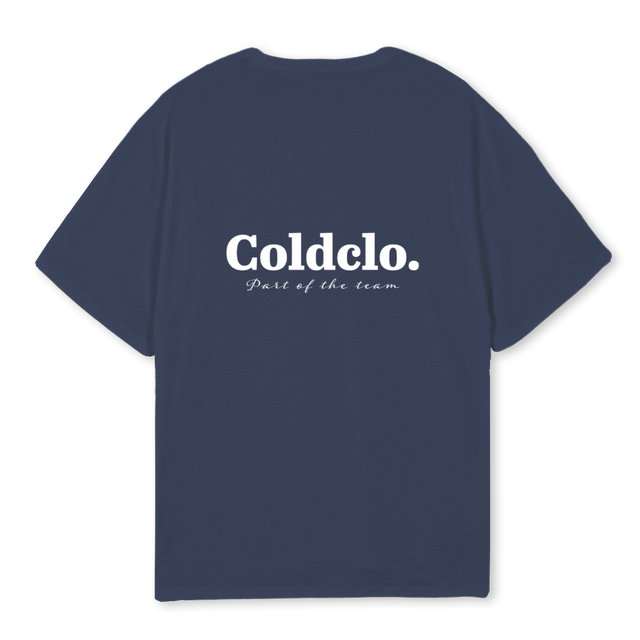 REALNAVYTEE Navy Blue Oversized Tee.