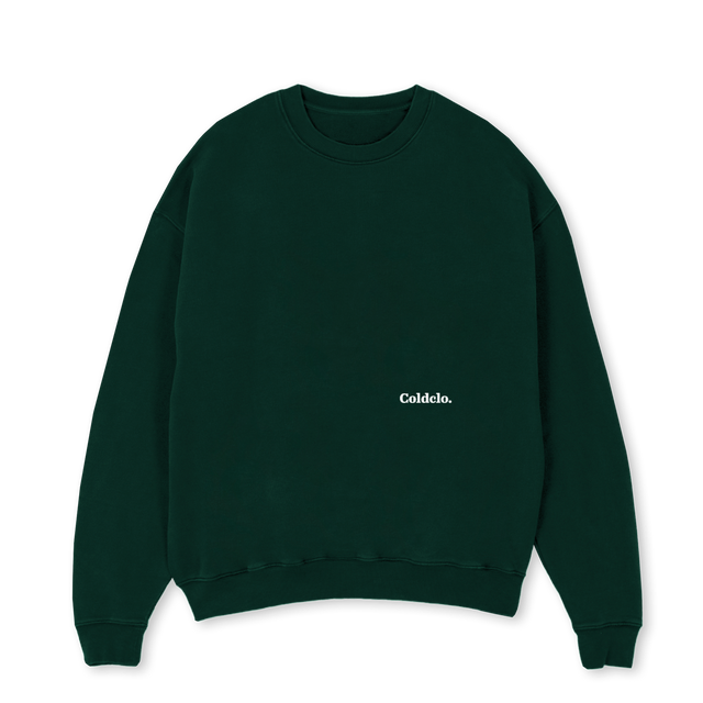 GREENREAL Wild Green Oversized Crewneck Sweater.
