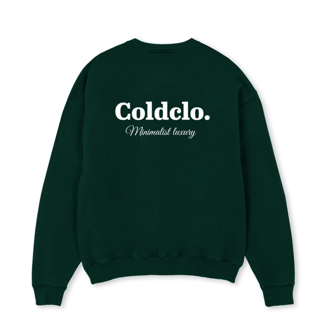 GREENREAL Wild Green Oversized Crewneck Sweater.