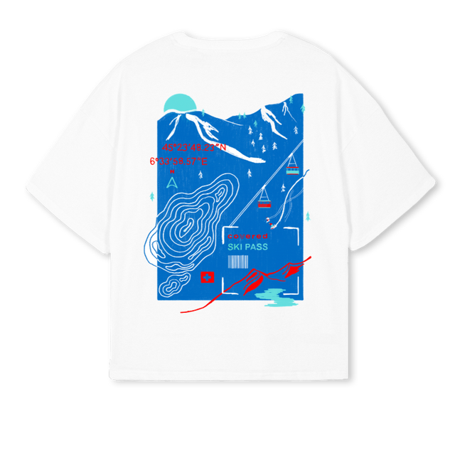 CVRDONESKI White Oversized Boxy Tee.