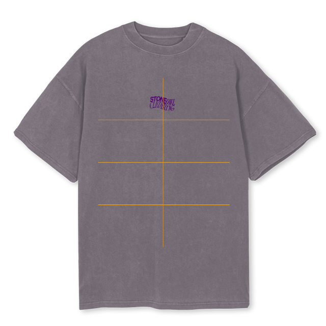 PAARS Pigment Grey Oversized Tee.