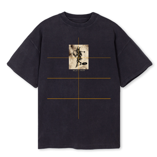 JESTER  Vintage Black Oversized Tee.