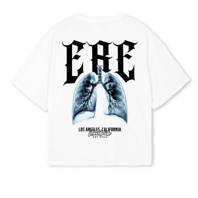 WWERESAMPLEFOUR White Oversized Boxy Tee.