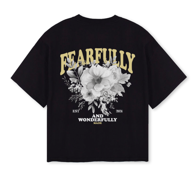 FWERESAMPLEONE Black Oversized Boxy Tee.