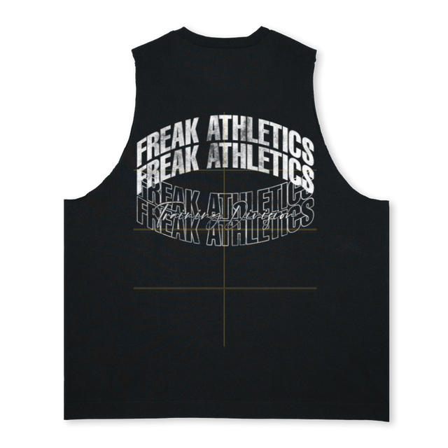 TRAINING_3  Deep Black Oversized Vest.