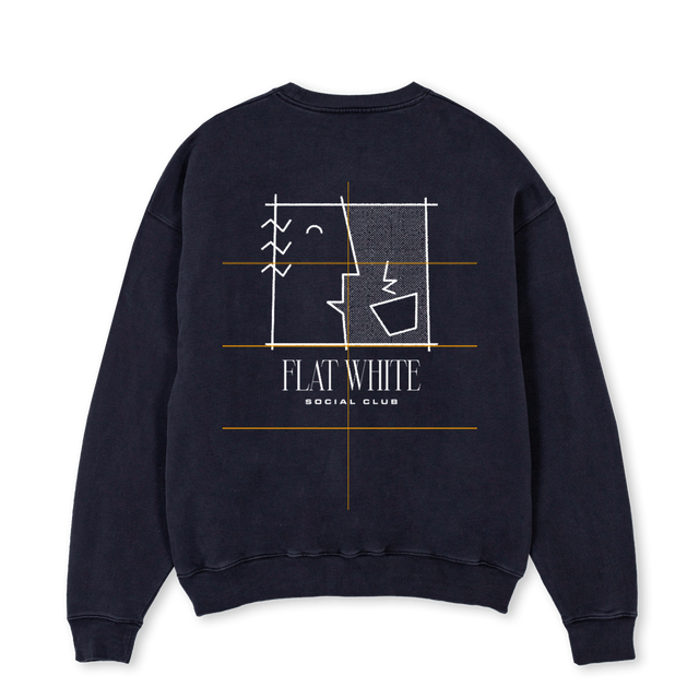 PANPENILLOSIII Vintage Black Oversized Crewneck Sweater.