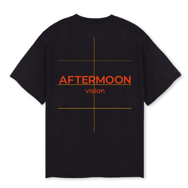 MARSTEE Black Oversized Tee.