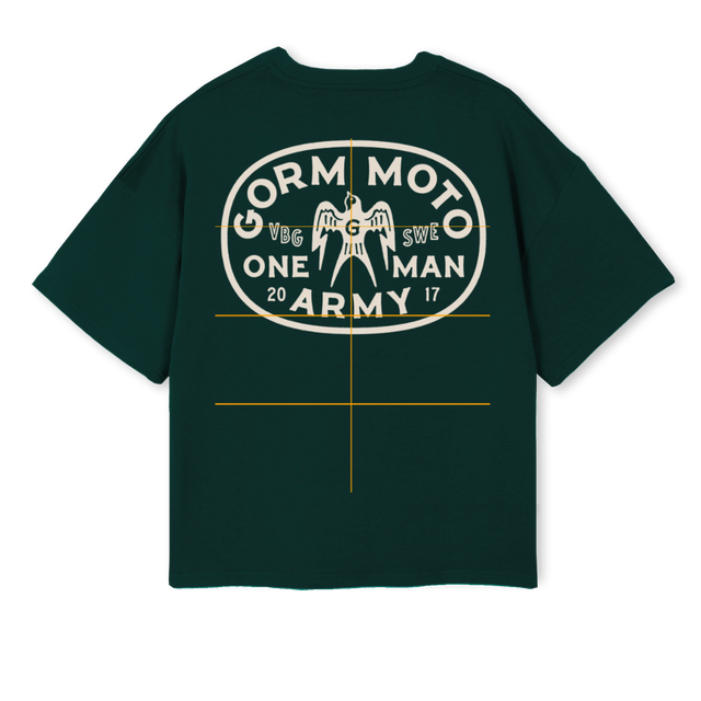 GREENGM Wild Green Oversized Boxy Tee.