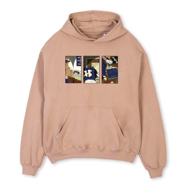 EXCLUHOODIESAMPLE Croissant Oversized Hoodie.