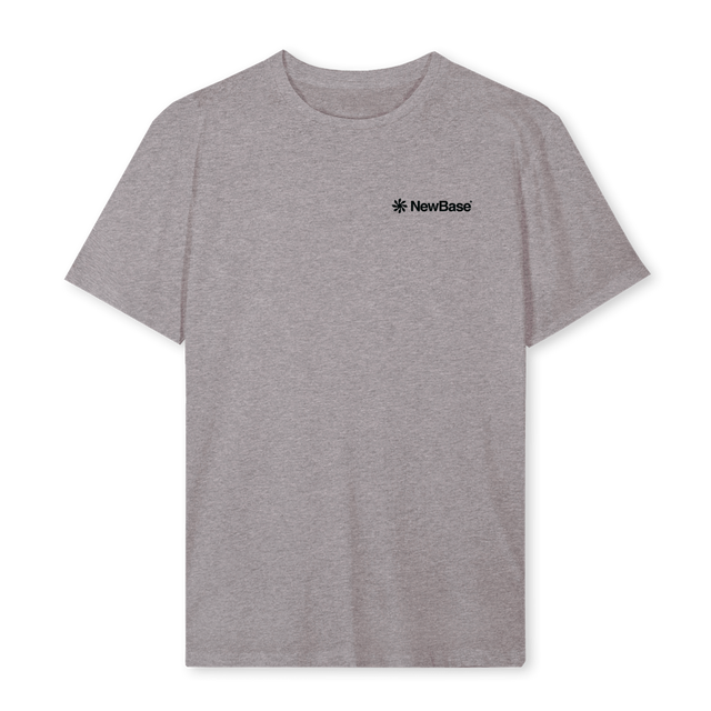 GRADE EN MADE Grey Marl Regular Tee.