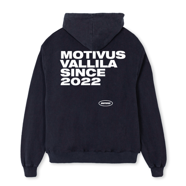 MOTIVUS PHOTO Vintage Black Oversized Hoodie.