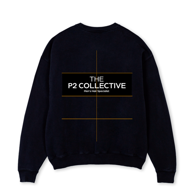 ODIE Black Oversized Crewneck Sweater.
