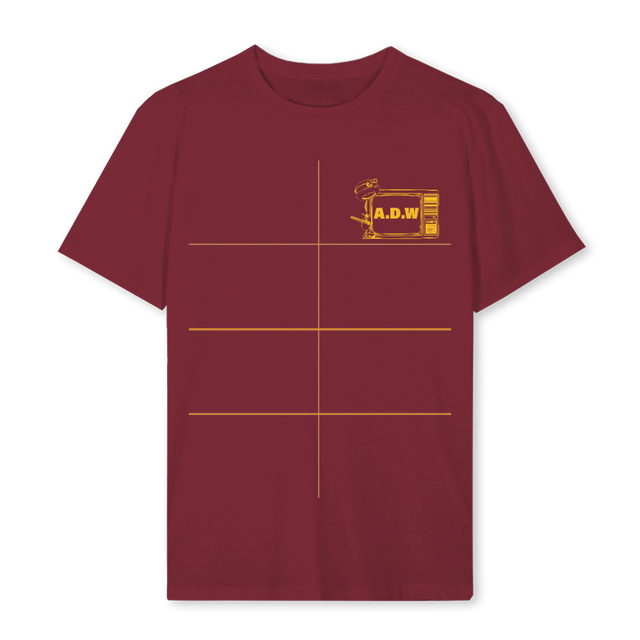 ADWLIVE Burgundy Regular Tee.