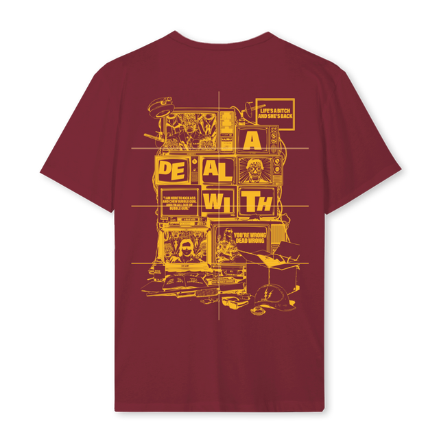 ADWLIVE Burgundy Regular Tee.