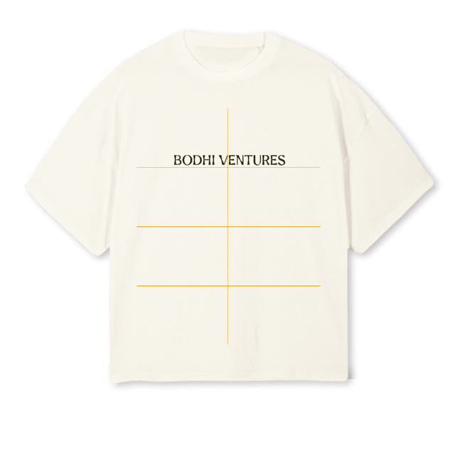 LDCREAM Cream Oversized Boxy Tee.