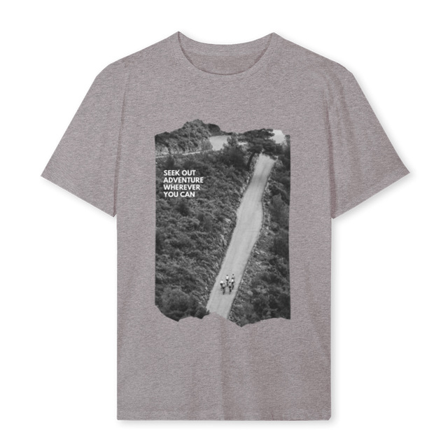 SEEKADVENTUREPRINT Grey Marl Regular Tee.