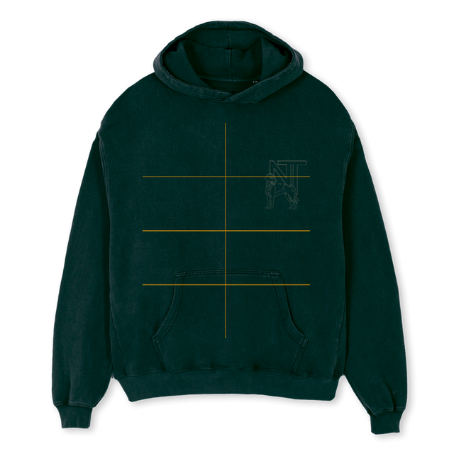 HOODIEDOGG Wild Green Oversized Hoodie.