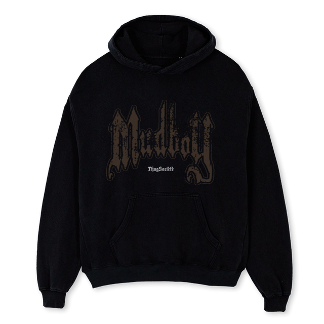 MUDBOYHOODIE Black Oversized Hoodie.