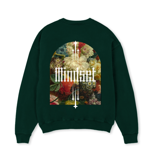 RECTOVERSO Wild Green Oversized Crewneck Sweater.